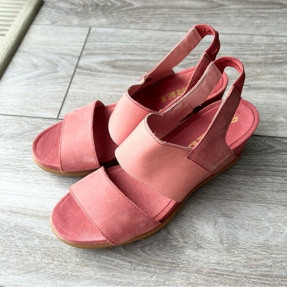 SOREL JOANIE II SLINGBACK WEDGE SANDALS - Picture 4 of 16